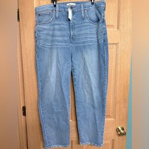 NWT Madewell Classic Straight Jean Sz 33